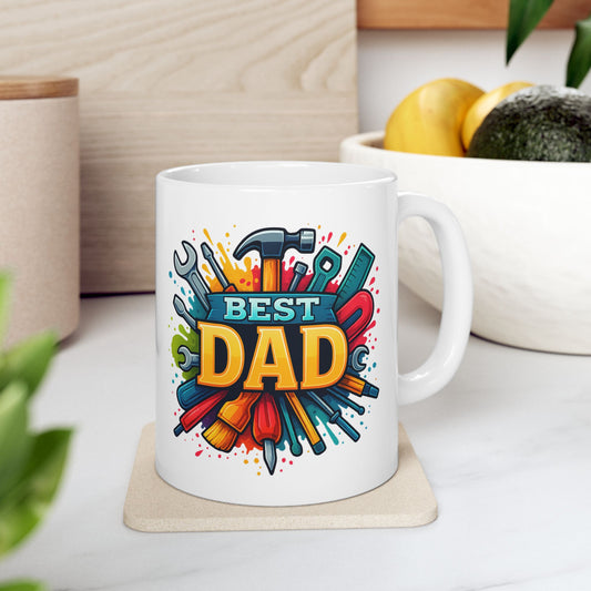 Best Dad - Ceramic Mug, (11oz or 15oz)