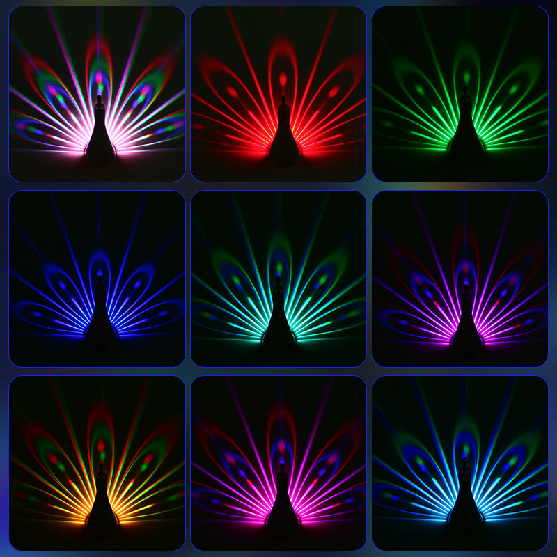 Peacocks Wall Lamp - Colorful Ambient Lighting, Atmosphere, 3D Body Animal Lighting Lustre