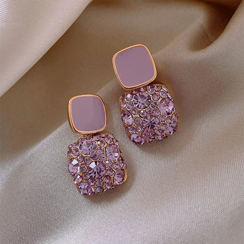 Shiny Crystal Earrings