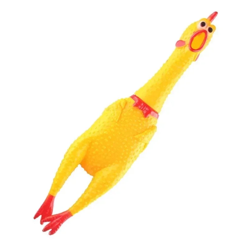 Screaming Rubber Chicken Pets Dog Toys