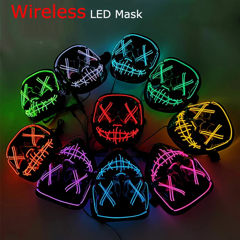 Halloween Wireless Neon Mask