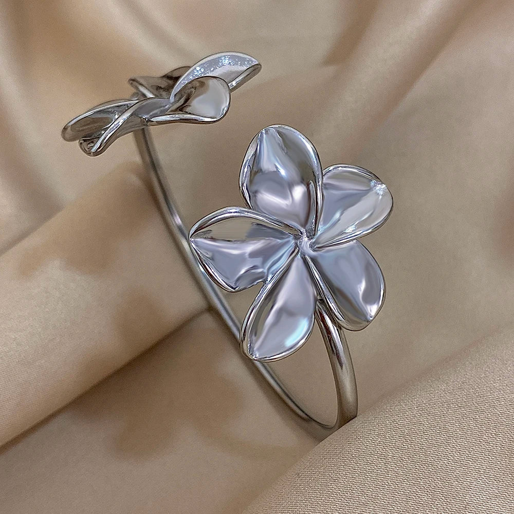 Flower Cuff Bracelet