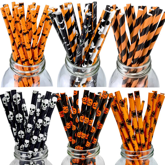 Halloween Party Paper Straw