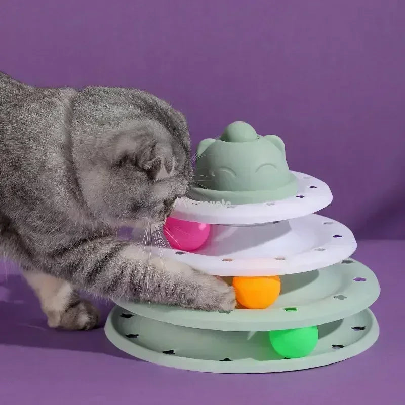 3/4 Levels Cats Toy Tower