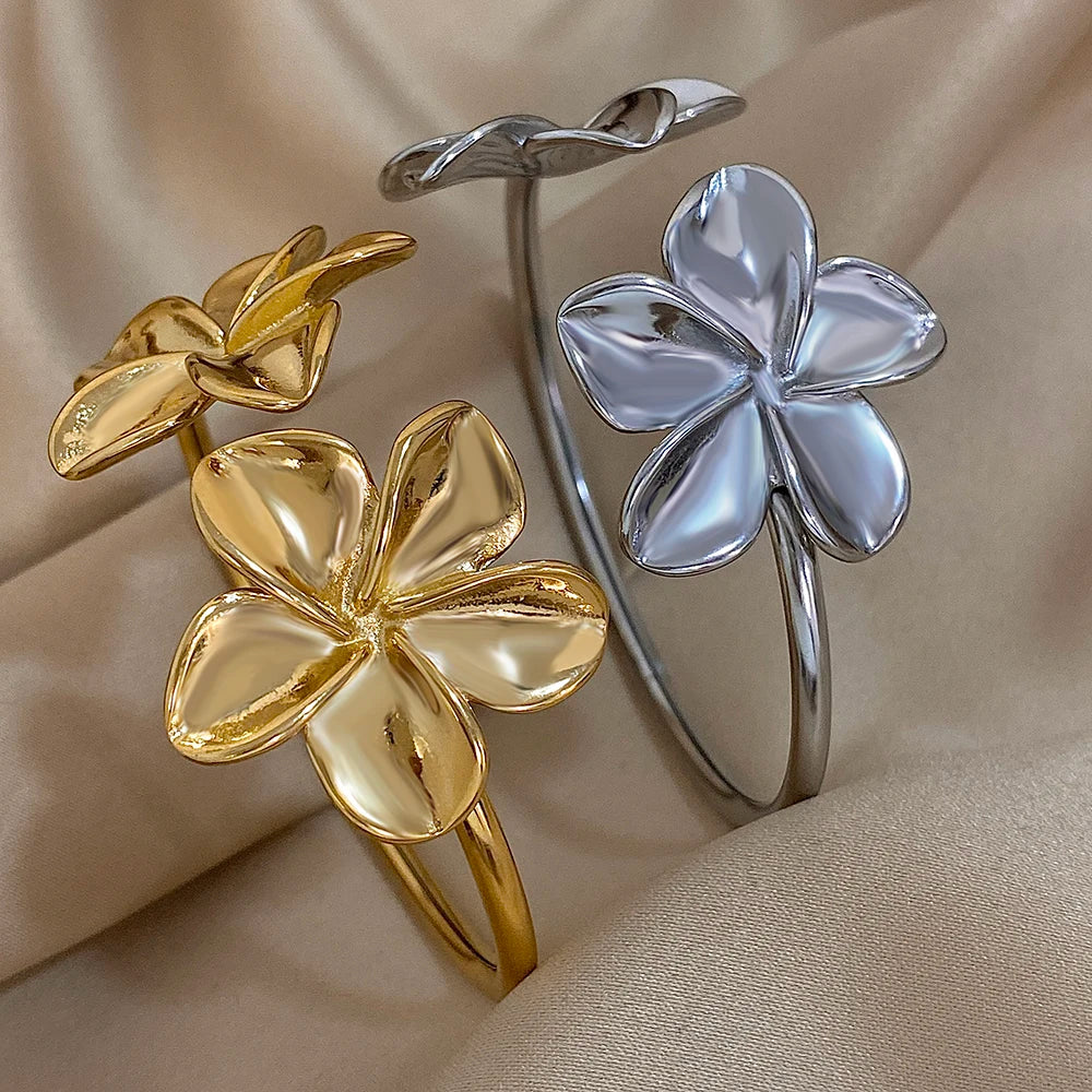 Flower Cuff Bracelet