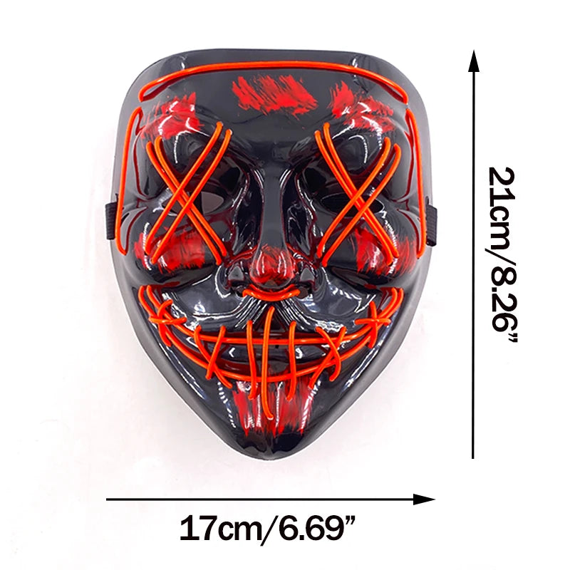 Halloween Wireless Neon Mask