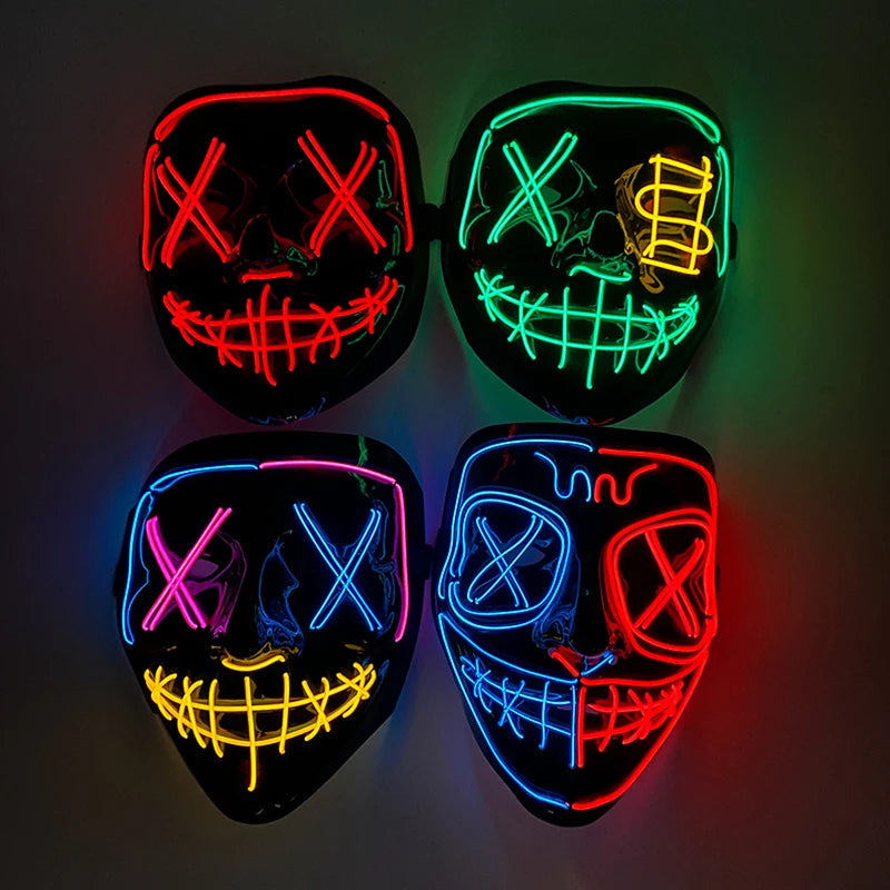 Halloween Wireless Neon Mask