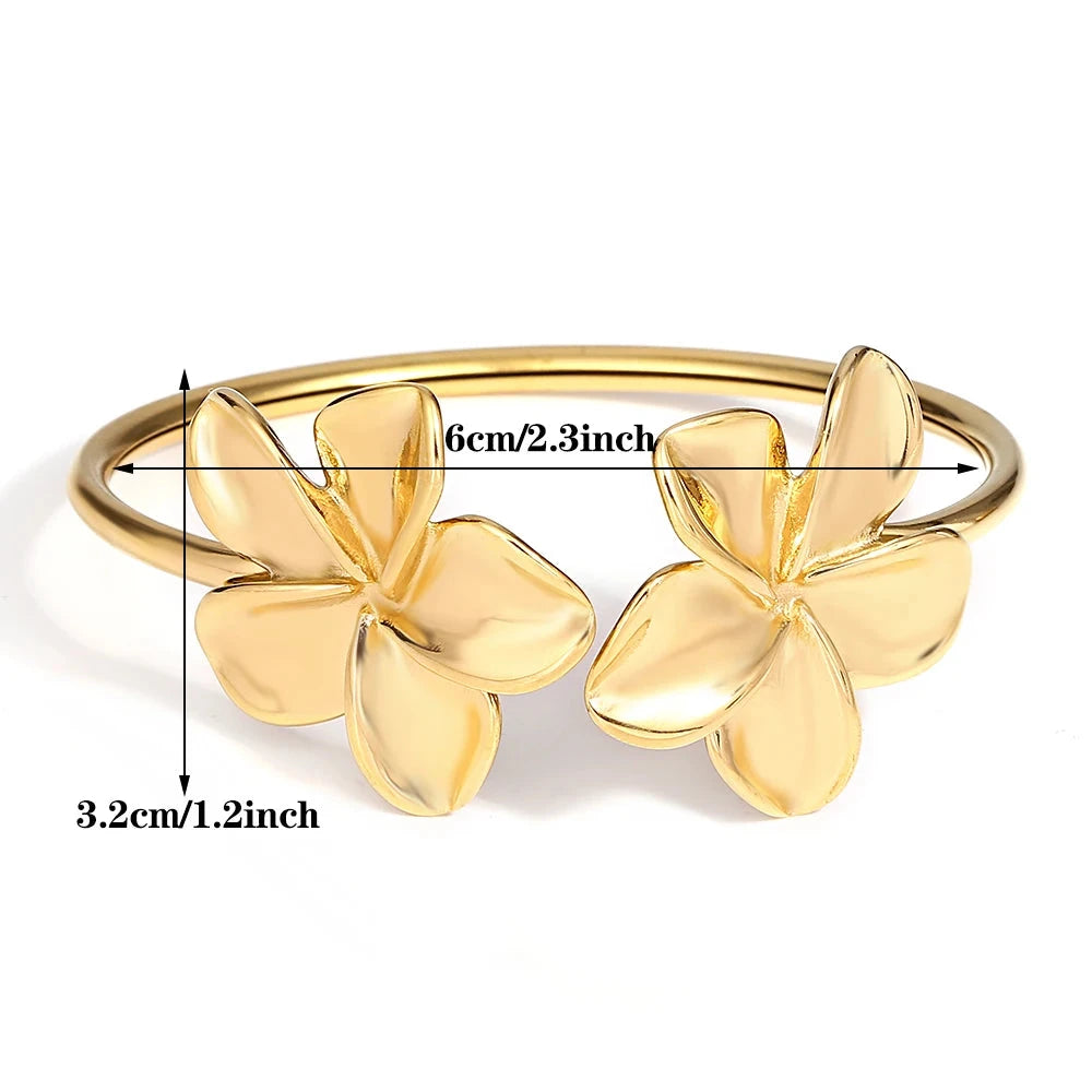 Flower Cuff Bracelet