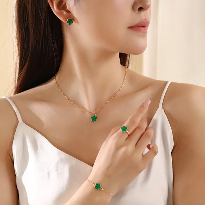 Clover Jewelry Set