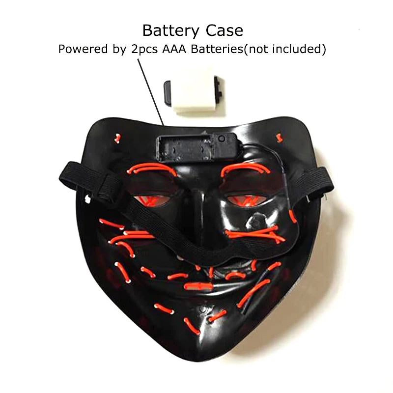 Halloween Wireless Neon Mask