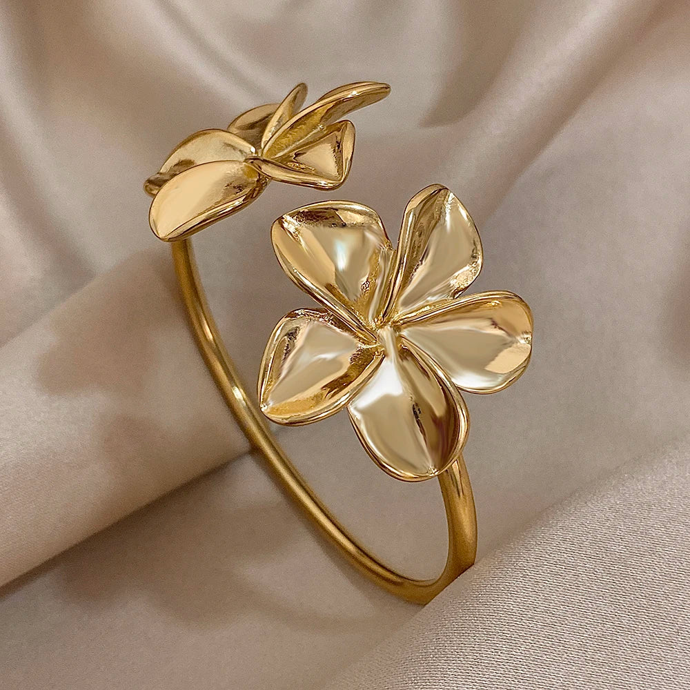 Flower Cuff Bracelet