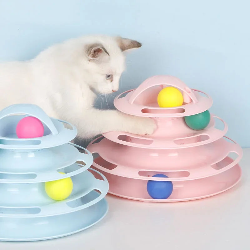 3/4 Levels Cats Toy Tower