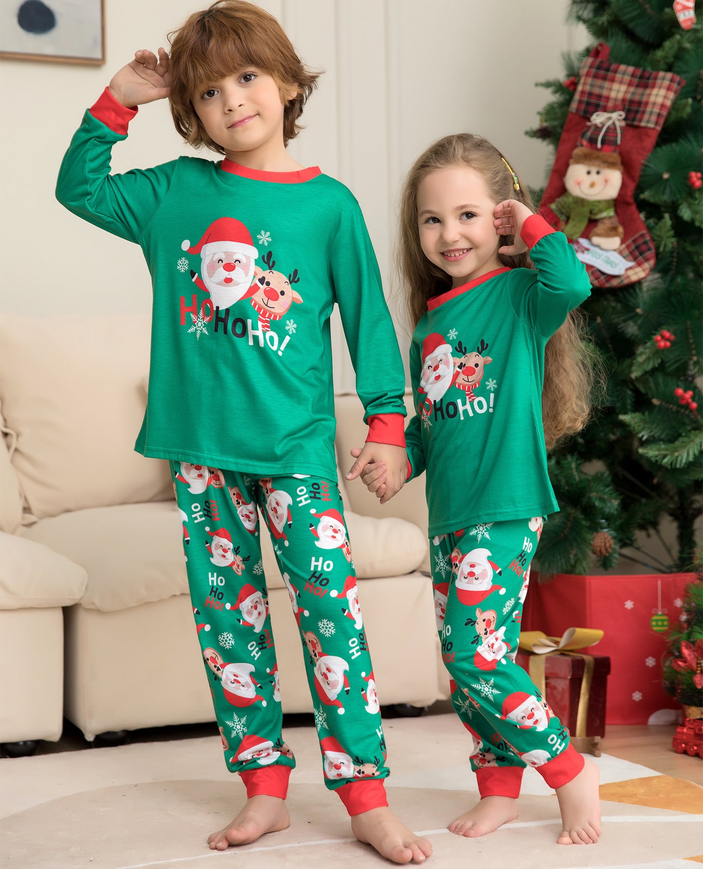 Christmas Santa Claus PJ's For The Whole Family including your pet Dog