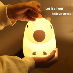 Adorable Capybara Night Lamp Silicone