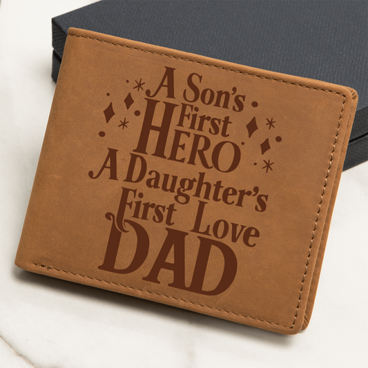 🗽Daughter's First Love/Son's First Hero - Leather Wallet