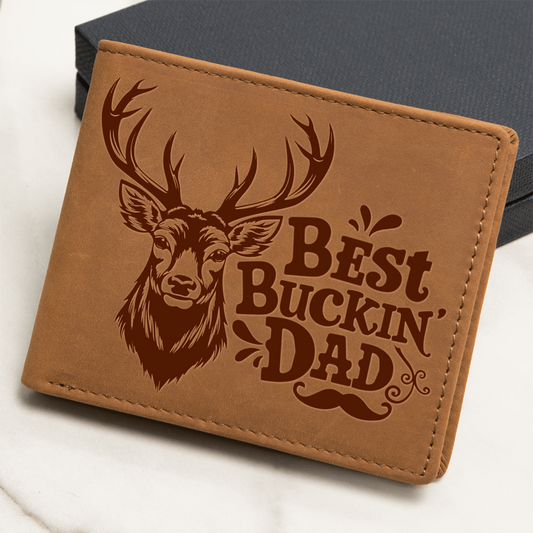 🗽Best Buckin' Dad - Leather Wallet