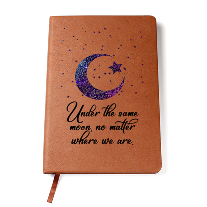 "Under The Same Moon" - Leather Journal