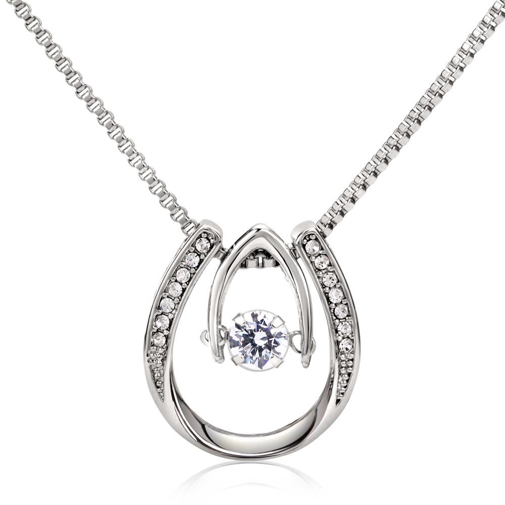 To My Gorgeous Wife - "Flame In My Heart" - Luck In Love Necklace