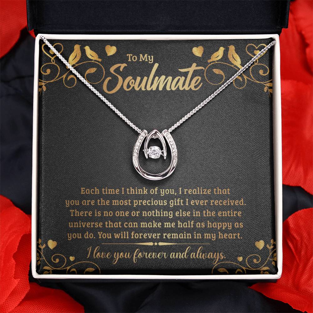 To My Soulmate - "Forever Remain In My Heart" - Luck in Love Necklace