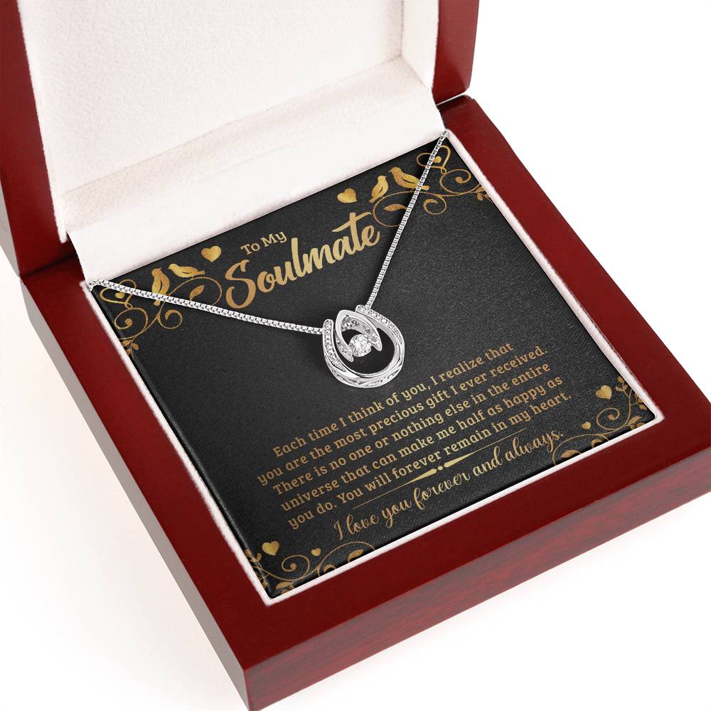 To My Soulmate - "Forever Remain In My Heart" - Luck in Love Necklace