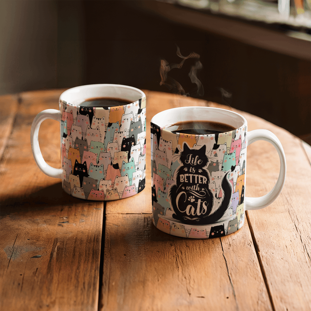 Life Is Better With Cats - Mug