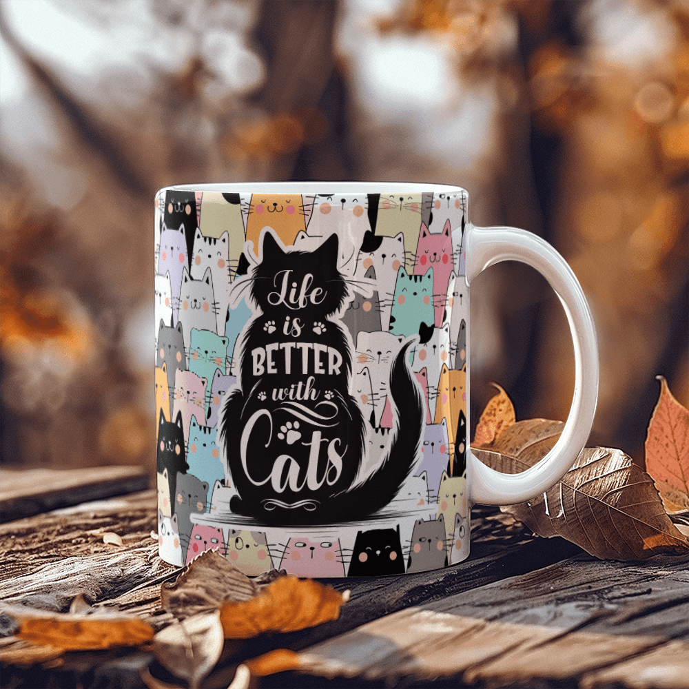 Life Is Better With Cats - Mug