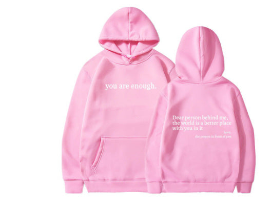 "You Are Enough" - Women Hoodie Pullover