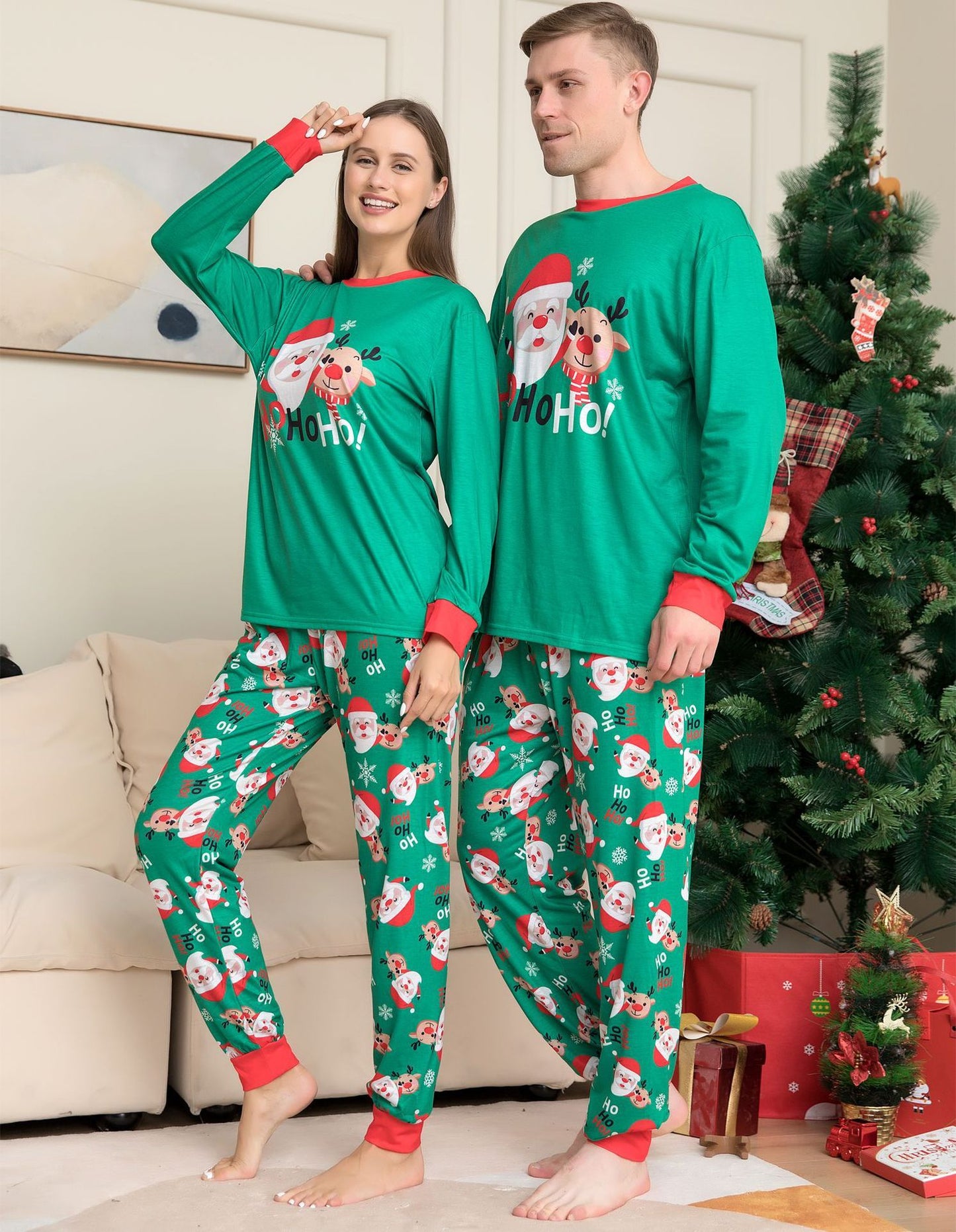 Christmas Santa Claus PJ's For The Whole Family including your pet Dog