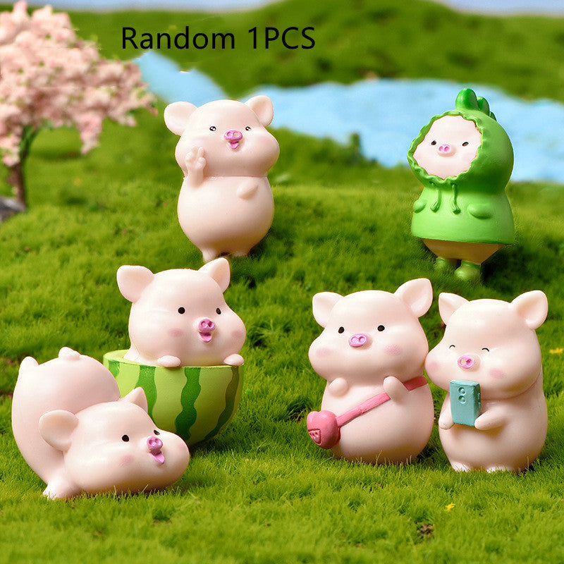 Piggy - Satchel Watermelon Small Animal Ornaments