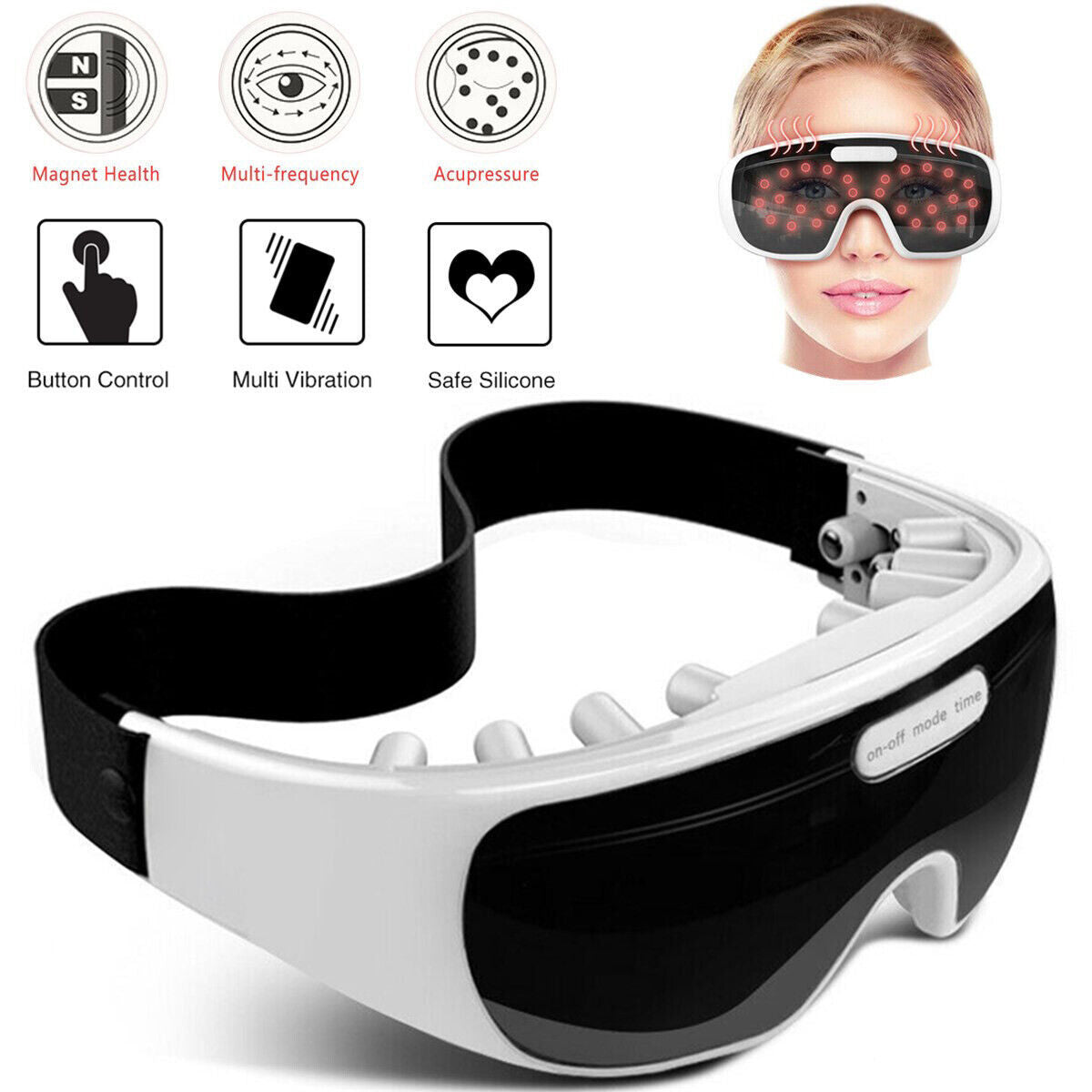 Eye Massager For Migraines And Stress Headaches- Professional Eye Care Machine