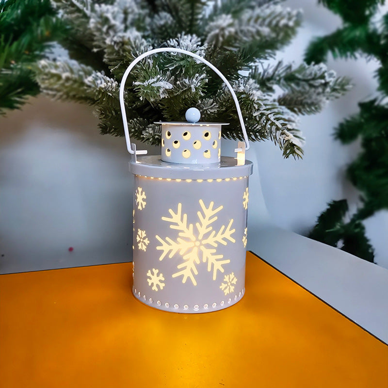 Christmas Small Lanterns w/ LED Lights Holiday Decoration