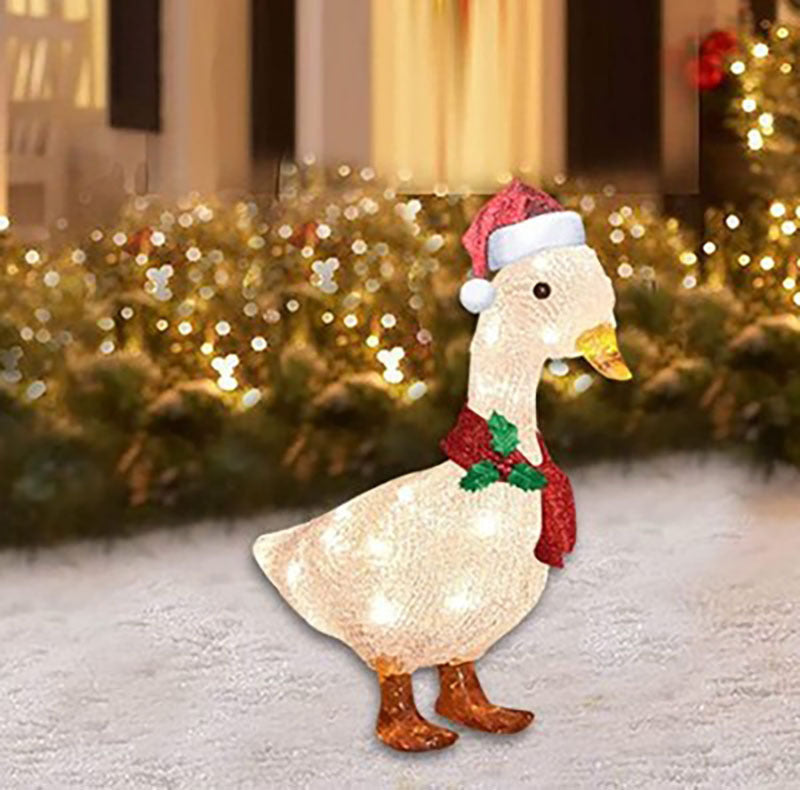 Christmas Duck Lawn Decoration