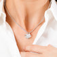 To My Granddaughter, Love Grandmother - "Promise To Love You" - Love Knot Necklace