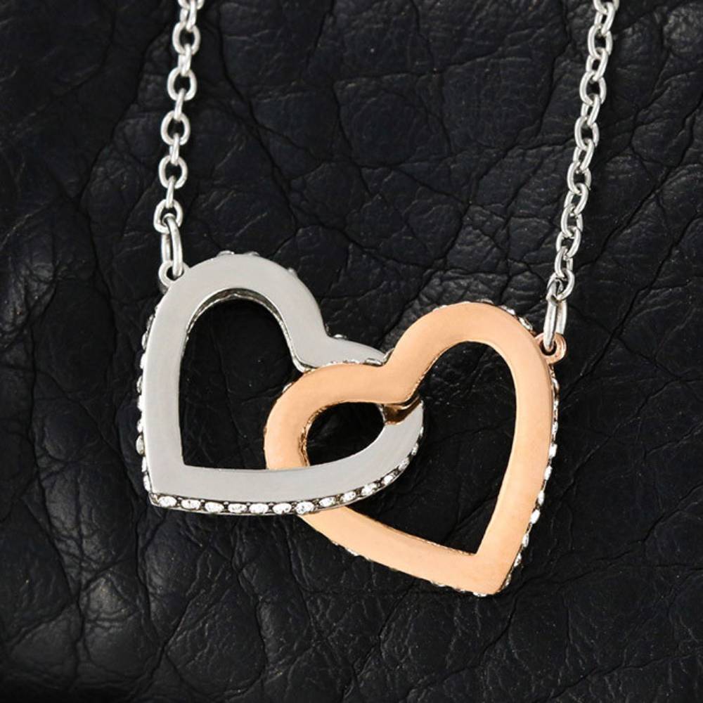 To My Future Mother-In-Law - "Boy You Raised" - Interlocking Hearts Necklace